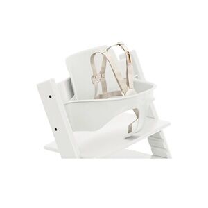 Stokke White Baby Seat Insert with Beige Harness